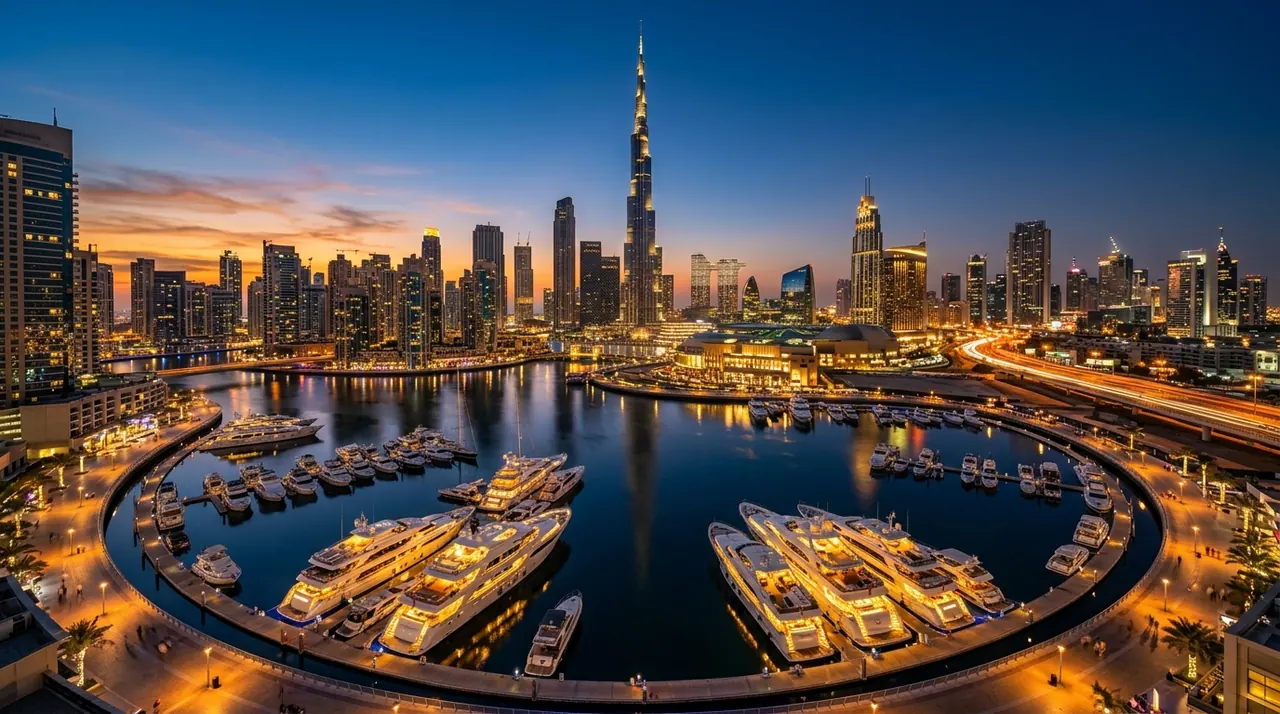 Dubai skyline and architectural landmarks
